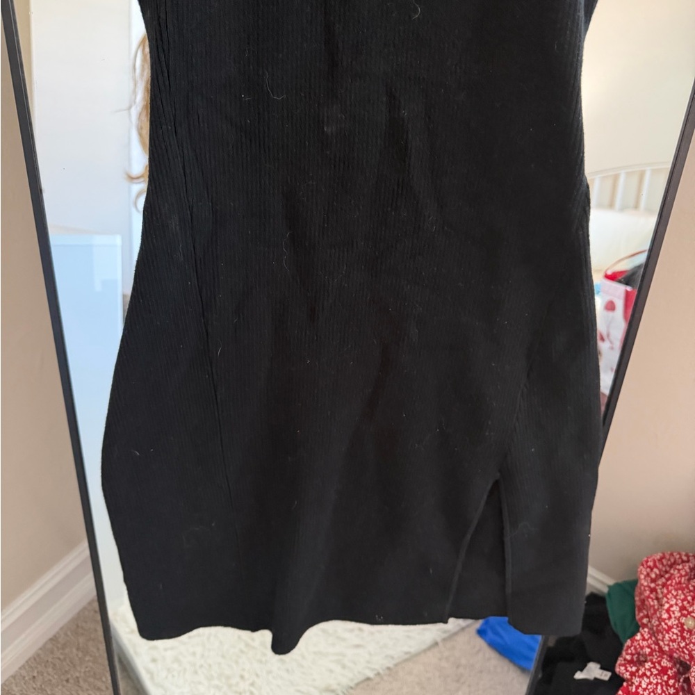 Kith Black Ribbed Racerback Mini Dress - Picture 3 of 7
